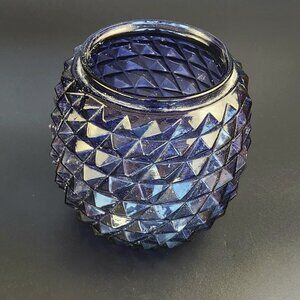 Vintage - Glass Vase - Pineapple Style/Shaped - Purple Color - 6" Tall